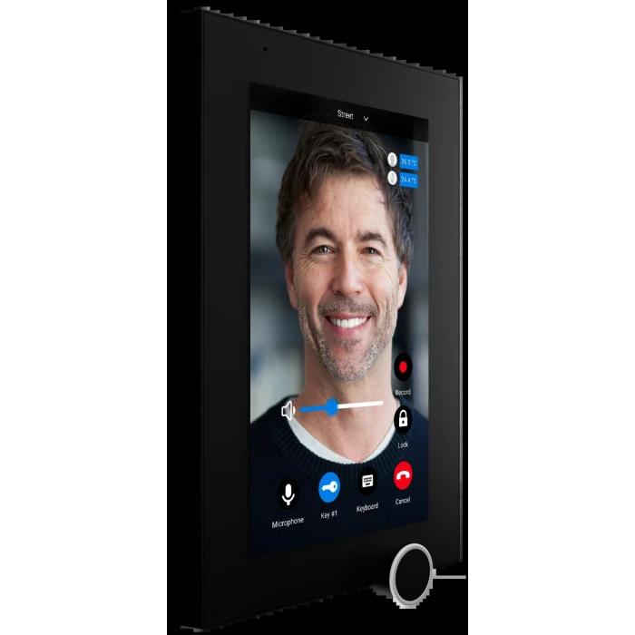 IP видеодомофон Bas-IP AZ-07L Black (AZ-07L_B)