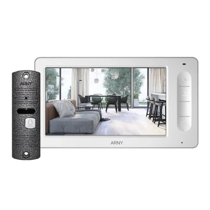 Комплект видеодомофона Arny AVD-7005 White/Grey