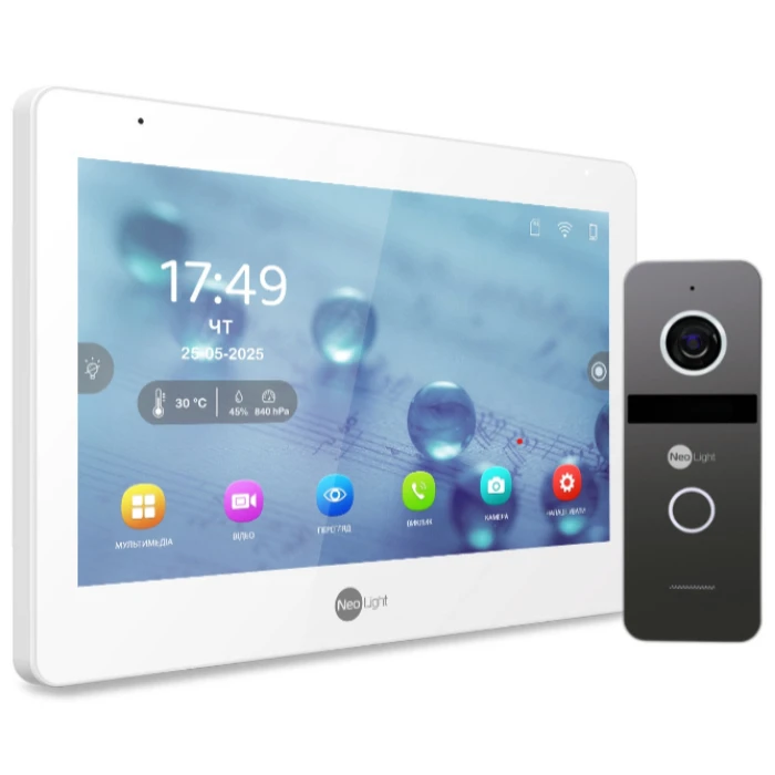 Комплект видеодомофона Neolight Mezzo Hybrid HD Kit (Mezzo Hybrid + Solo FHD) Graphite