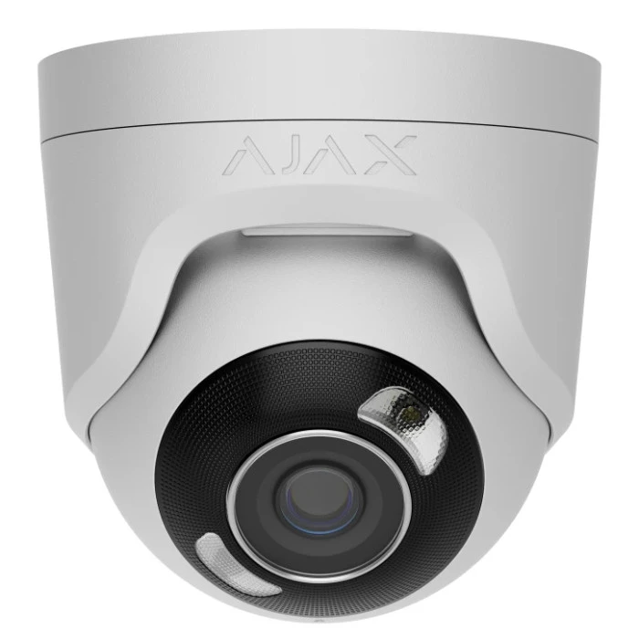 Дротова охоронна IP-камера Ajax TurretCam HL (8 Mp/2,8 mm) White (126265.197.WH1)