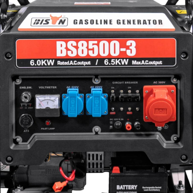 Генератор бензиновый Bison BS8500-3 Black (41-00408)