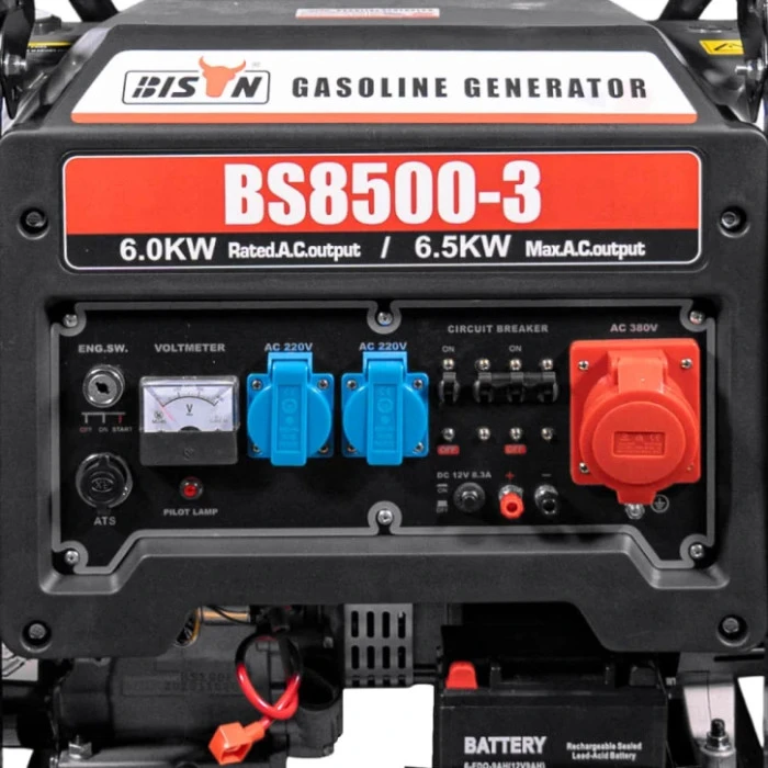 Генератор бензиновый Bison BS8500-3 Black (41-00408)