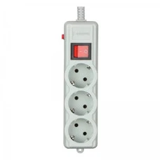 Сетевой фильтр Gembird серый, 4,5 м кабель, 3 розетки SPG3-G-15G-PRO Gembird 17563