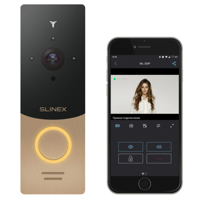 IP вызывная панель Slinex ML-20IP Gold/Black