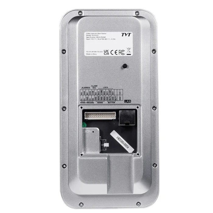 IP-видеодомофон TVT TD-E2223-EM/IC/PE/WF Black (82-00403)