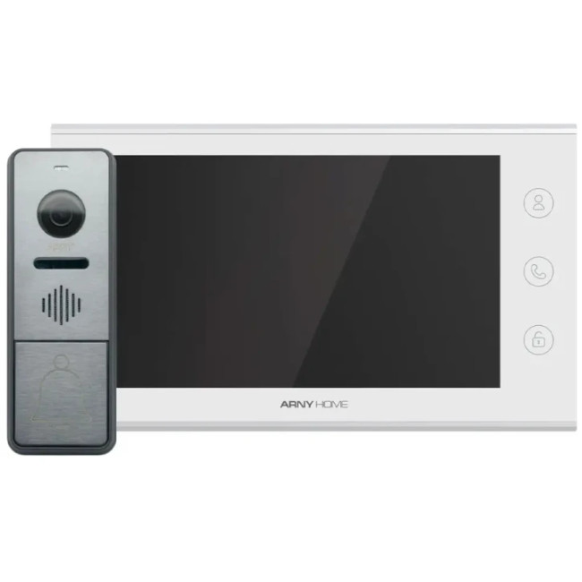 Комплект відеодомофону Arny AVD-7342A White/Graphite