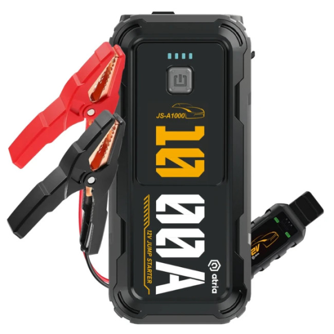 Автономное пусковое устройство Atria JS-A1000 1000А/10000мАч Black