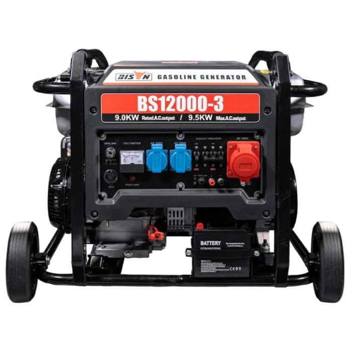 Бензиновый генератор Bison BS12000-3 Black (41-00409)