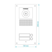 Многоабонентская вызывная панель Commax DRC-2UC Silver