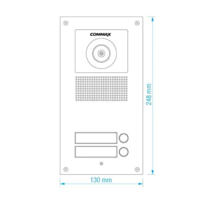 Многоабонентская вызывная панель Commax DRC-2UC Silver