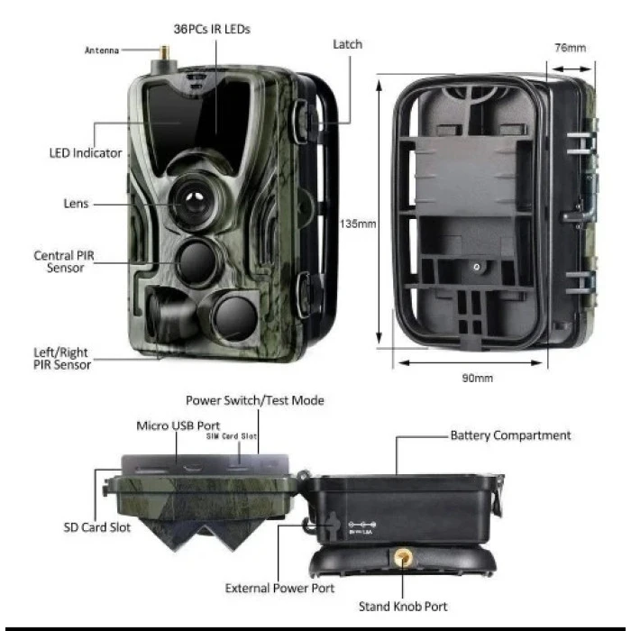 Фотоловушка Suntek HC-801M EU