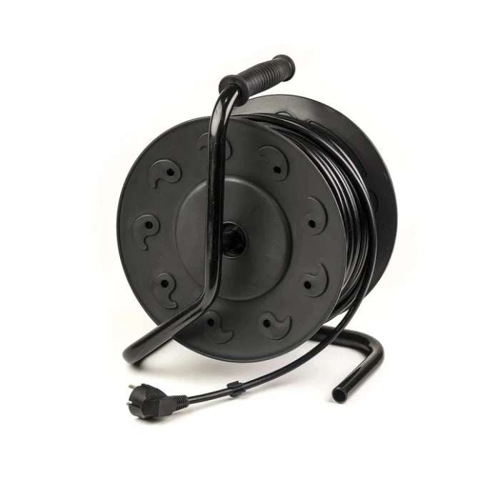 Удлинитель на катушке PowerPlant 50 м, 3x1.5мм2, 10А, 4 розетки (JY-2002/50) PowerPlant 8947