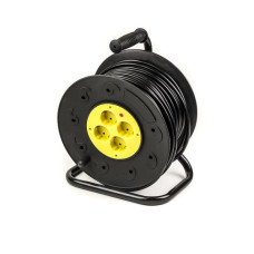 Удлинитель на катушке PowerPlant 50 м, 3x1.5мм2, 10А, 4 розетки (JY-2002/50) PowerPlant 8947