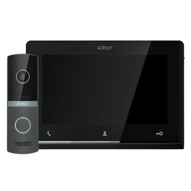 Комплект відеодомофону Arny AVD-7123 Black/Graphite