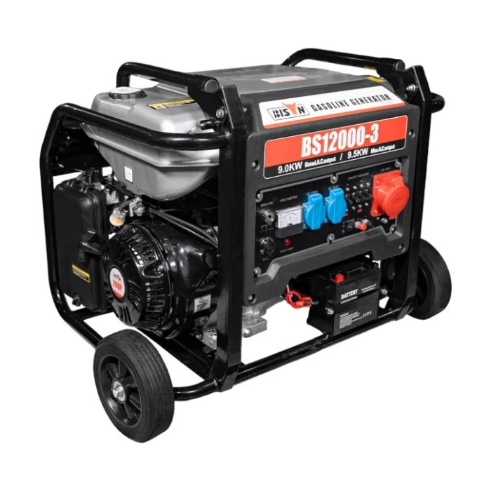 Бензиновый генератор Bison BS12000-3 Black (41-00409)