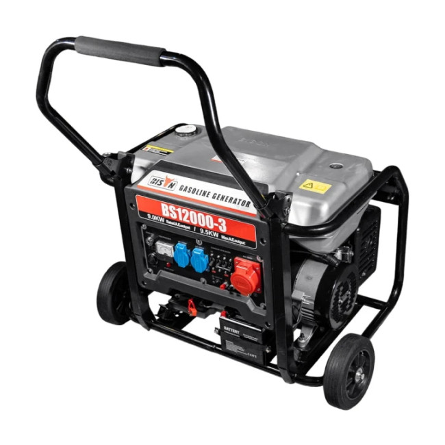 Бензиновый генератор Bison BS12000-3 Black (41-00409)