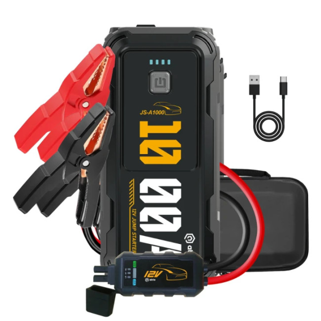 Автономное пусковое устройство Atria JS-A1000 1000А/10000мАч Black