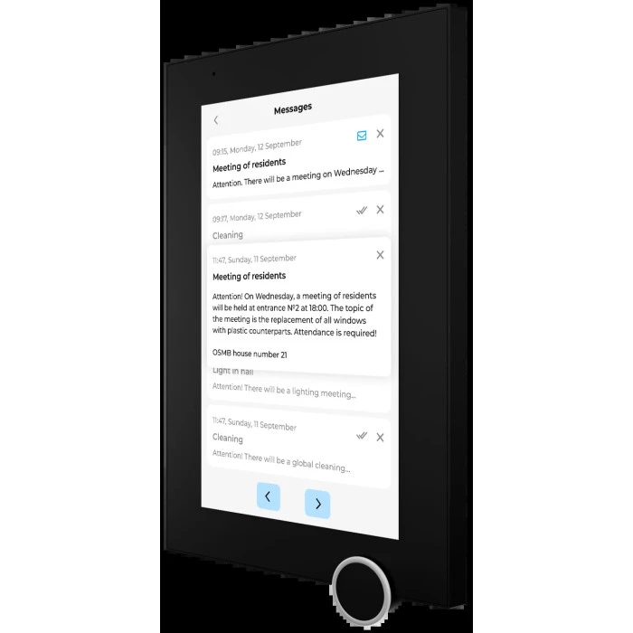 IP відеодомофон Bas-IP AZ-07LL Black (AZ-07LL_B)