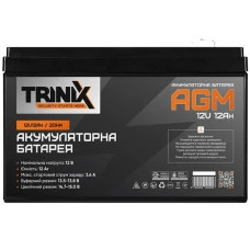 Аккумуляторная батарея TriniX 12V12Ah/20Hr AGM (44-00033)