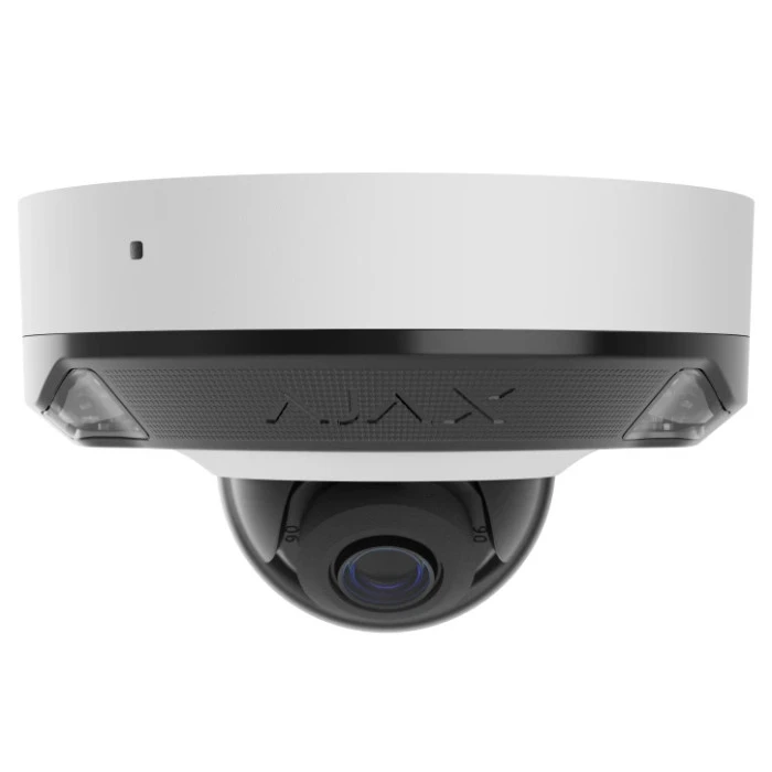 Дротова охоронна IP-камера Ajax DomeCam Mini HL (5 Mp/4 mm) White (126271.214.WH1)