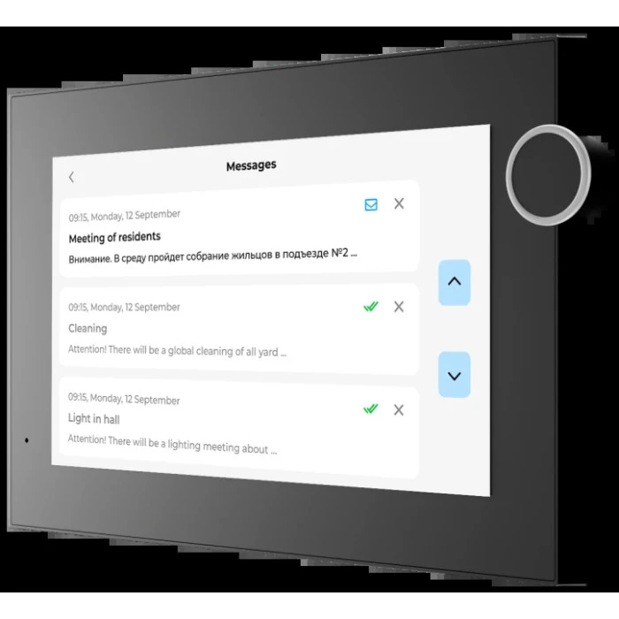 IP відеодомофон Bas-IP AZ-07LL Black (AZ-07LL_B)