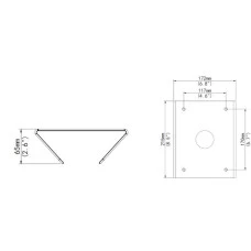 Кронштейн для крепления камеры на столб Uniview TR-UP08-B-IN (алюминий) Uniview 9552