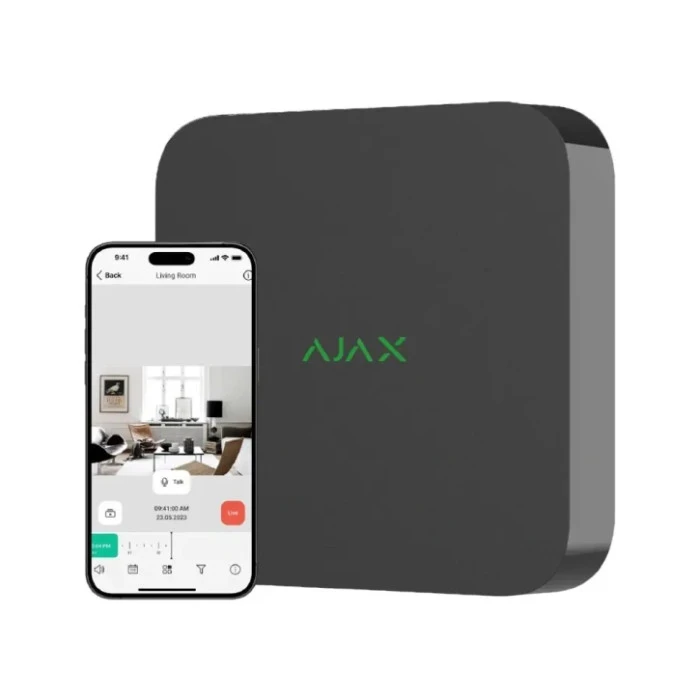 Сетевой видеорегистратор Ajax NVR (8ch) (8EU) Black (70938.122.BL)