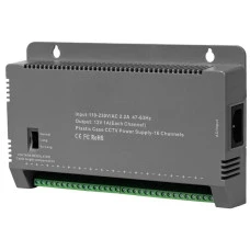 Блок живлення Kraft KRF-1216B (16CH) 200W, 16 каналів, 12V/1A на 1 канал