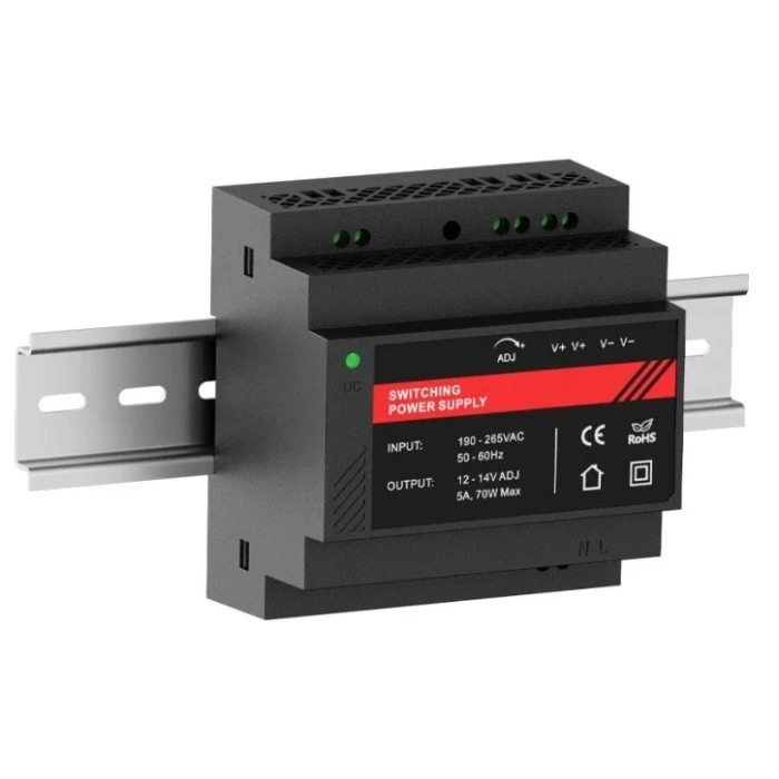 Джерело безперебійного живлення Kraft PSU-1205DIN(P) з кріпленням на DIN-рейку (43-00108)