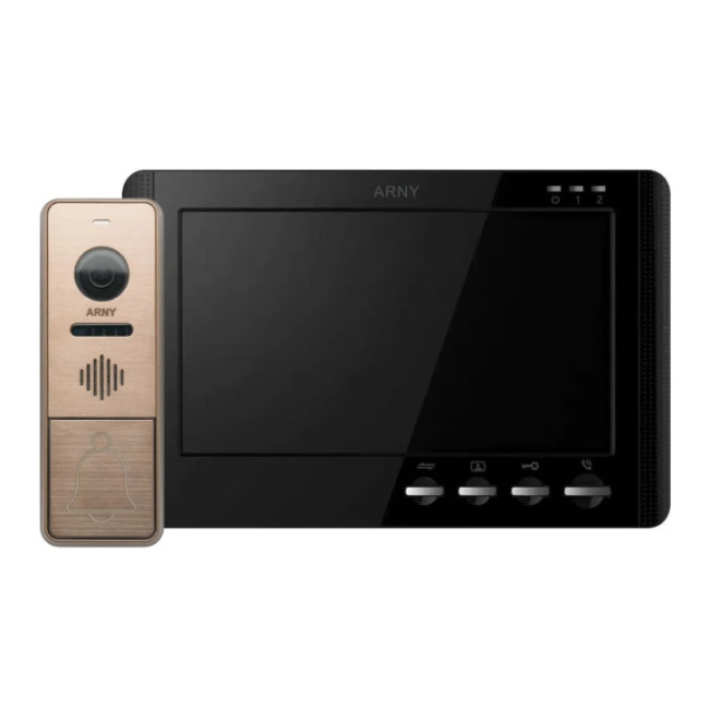 Комплект видеодомофона Arny AVD-7942 Black/Bronze