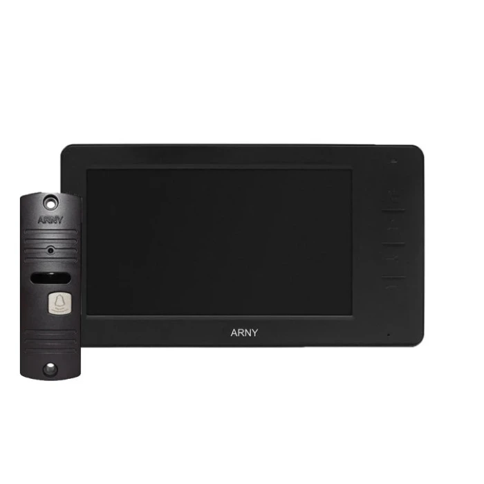 Комплект відеодомофону Arny AVD-7005 Black/Dark brown