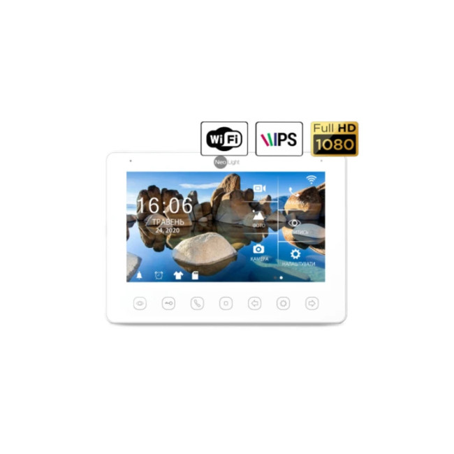 Комплект відеодомофону Neolight NeoKIT HD+ WiFi Silver
