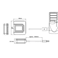 Сканер відбитків пальців ZKTeco SLK20R ZKTeco 6634