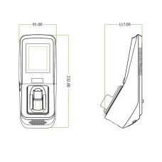 ZKTeco FV350 Биометрический терминал ZKTeco 6614