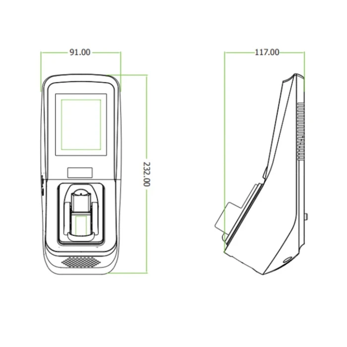ZKTeco FV350 Біометричний термінал ZKTeco 6614