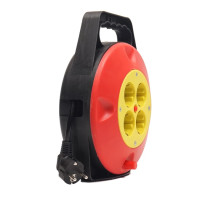 Удлинитель на катушке PowerPlant 10 м, 3x1.5мм2, 10А, 4 розетки (JY-2002/10) PowerPlant 8941