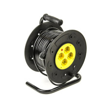 Удлинитель на катушке PowerPlant 40 м, 3x1.5мм2, 10А, 4 розетки, морозостойкий (JY-2002/40) PowerPlant 8946