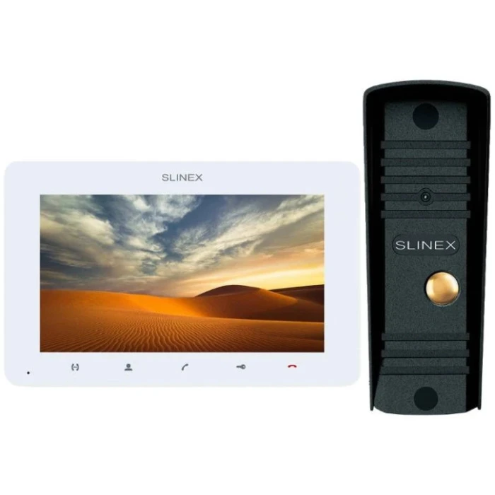 Комплект видеодомофона Slinex SM-07MHD + ML-16HD White/Black