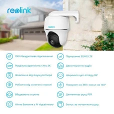 IP-видеокамера Reolink Go PT Plus White