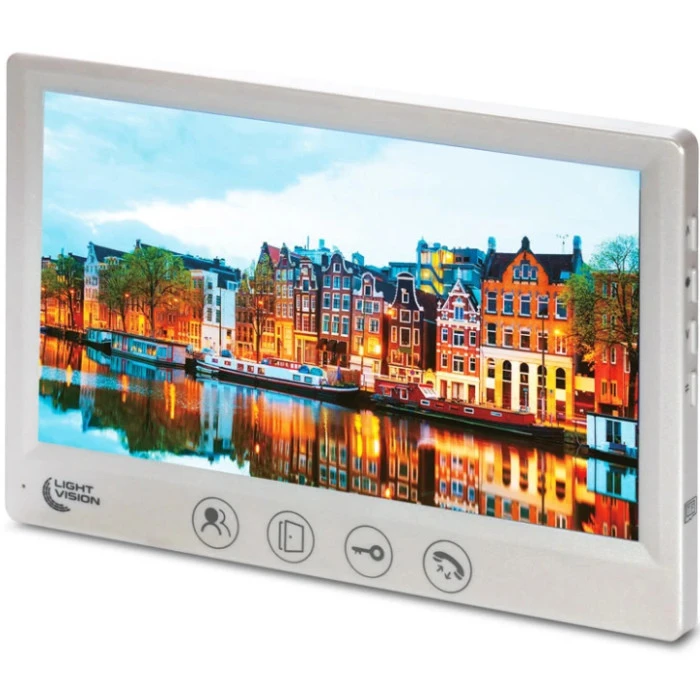 Видеодомофон Light Vision 7″AMSTERDAM FHD White (82-00206)