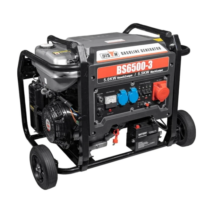 Генератор бензиновый Bison BS6500-3 Black (41-00407)