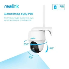 IP-видеокамера Reolink Go PT Plus White