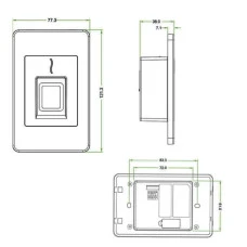 Сканер відбитків пальців ZKTeco FR1500 ZKTeco 6631