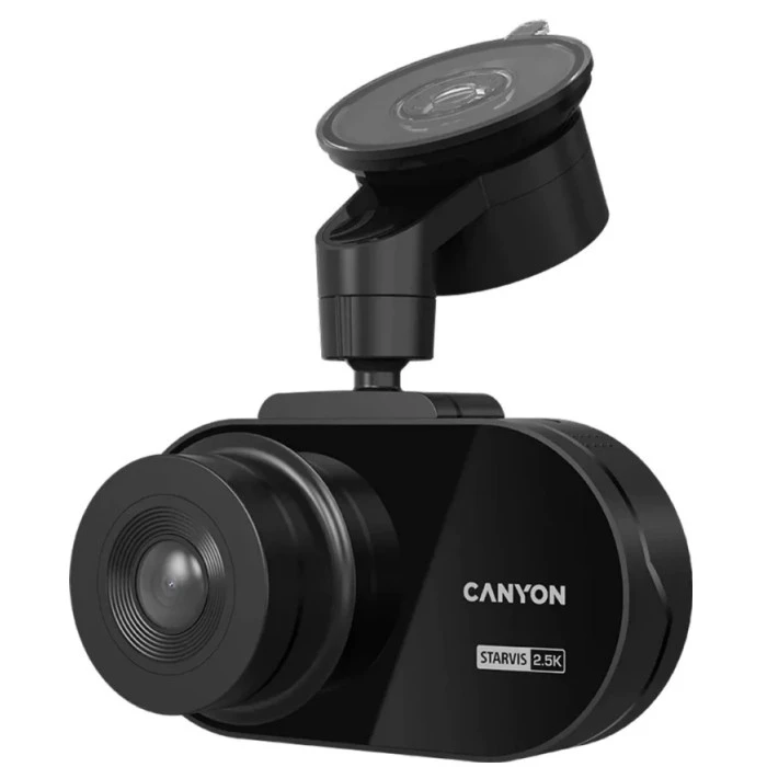 Відеореєстратор автомобільний Canyon DVR25 WQHD 2.5K 1440P WI-FI Black (CND-DVR25)