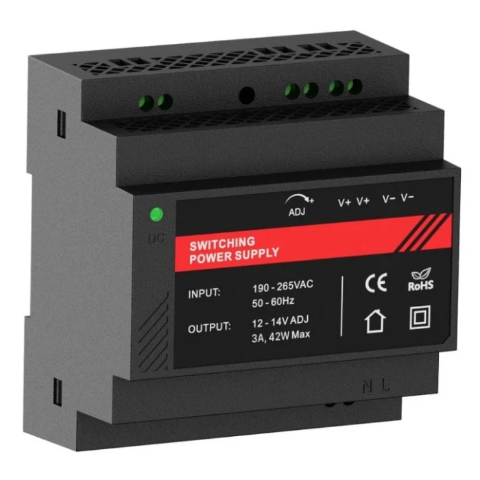 Джерело безперебійного живлення Kraft PSU-1203DIN(P) з кріпленням на DIN-рейку (43-00107)