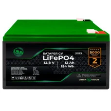 Акумулятор GV LiFePO4 12,8V – 12Ah (154Wh)