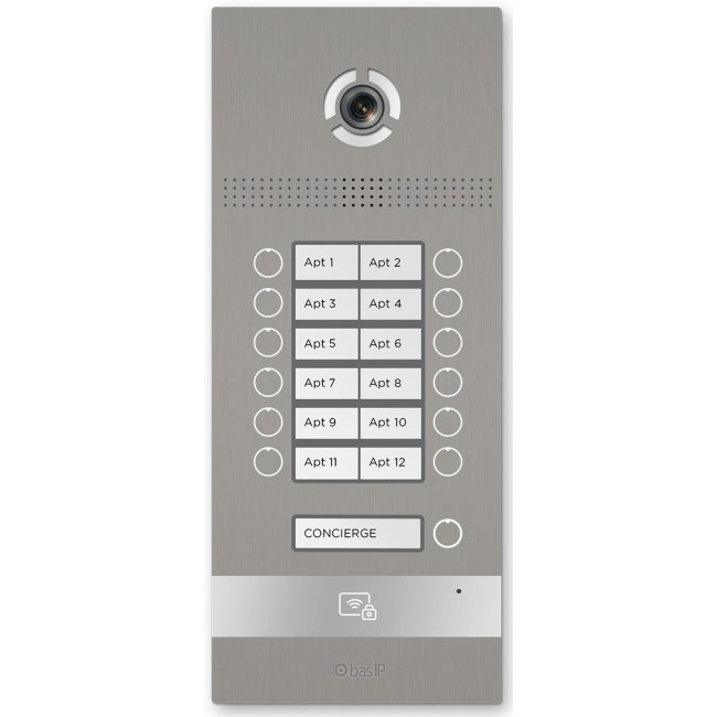 IP вызовная панель Bas-IP BI-08FB Silver (BI-08FB_S)