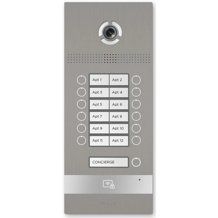 IP вызовная панель Bas-IP BI-08FB Silver (BI-08FB_S)
