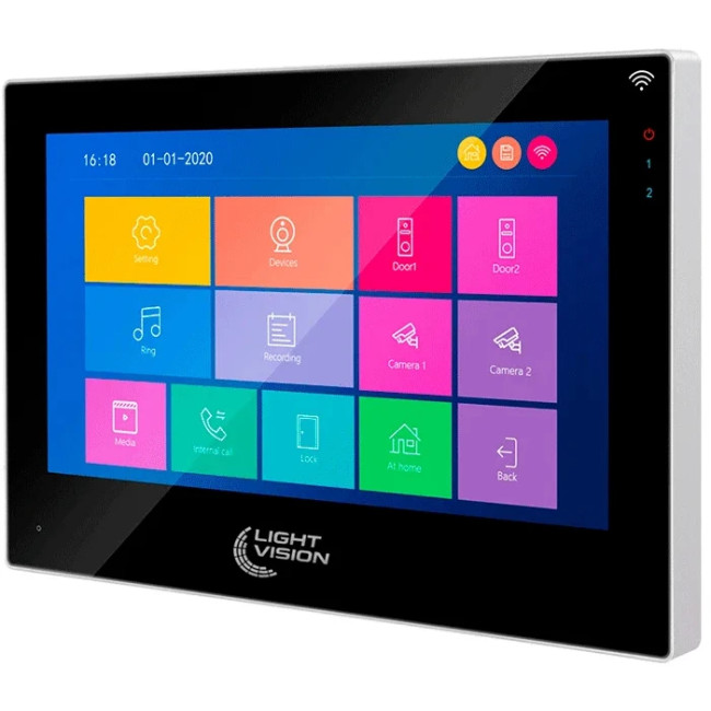 Видеодомофон Light Vision 10″ WiFi Tuya SINGAPORE FHD Black (82-00233)