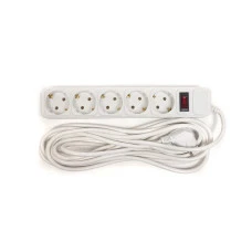 Сетевой фильтр PowerPlant 5 м, 3x1.5мм2, 10А, 5 розеток (JY-1056/5) PowerPlant 8955